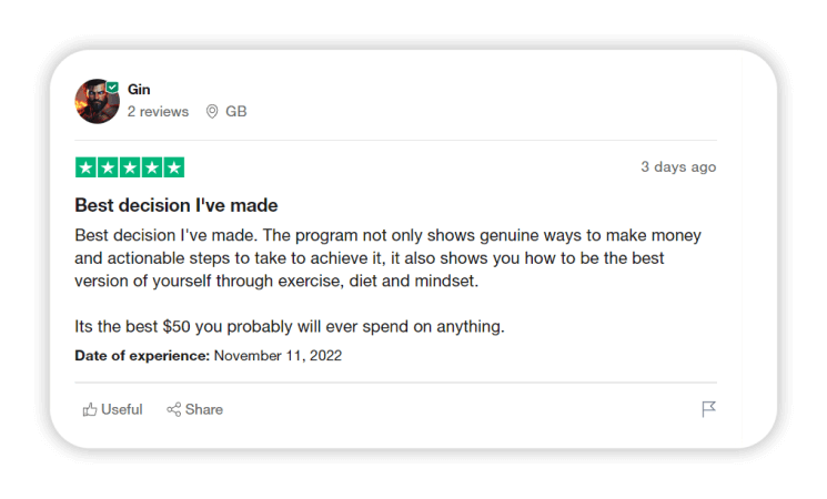 Experience The Real World Trustpilot review